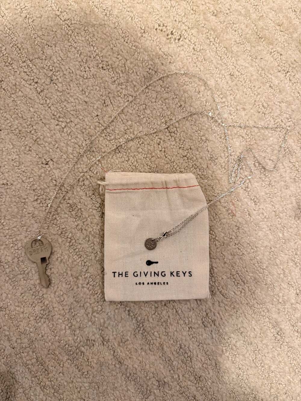 The Giving Keys Dream Classic Key Necklace in Silver